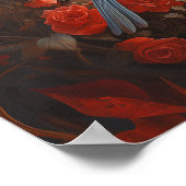 Niedliche Liebesvögel Poster (Ecke)