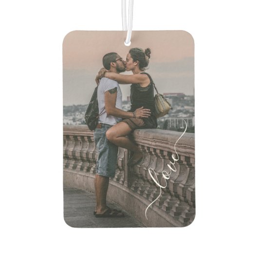 Niedliche LiebhaberInText für einfache Liebe Autolufterfrischer (Rückseite)