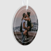 Niedliche LiebhaberInText für einfache Liebe Ornament (Vorderseite)