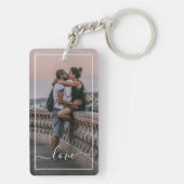 Niedliche LiebhaberInText für einfache Liebe Schlüsselanhänger (Rückseite)