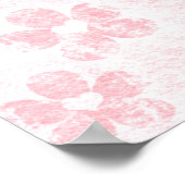 Niedliche liebliche Vögel mit dem Schlüssel zum Sc Poster (Ecke)