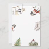 Niedliche Lieblingssendungen & Tausch Weihnachten Einladung (Rückseite)