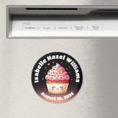 Niedliche L'il Cupcake Candy Sprinkles Kinderdusch Magnet (In Situ (Geschirrspüler))