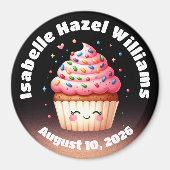 Niedliche L'il Cupcake Candy Sprinkles Kinderdusch Magnet (Vorne)