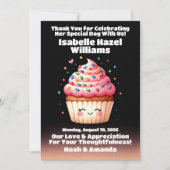 Niedliche L'il Cupcake Sprinkles Baby Dusche Willk Einladung (Vorderseite)