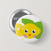 Niedliche Lil Zitrone Button (Vorne & Hinten)