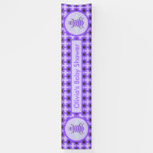 Niedliche Lila Babybeere Geschlecht Neutrale Babyd Banner (Vertikal)
