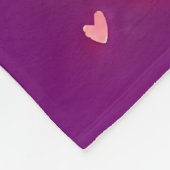 Niedliche Lila Ballerina Unicorn Fleece Blanket (Ecke)