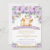 Niedliche Lila Bläschenwaage Kinderdusche per Mail Einladung (Vorderseite)