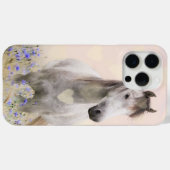 Niedliche Lila Blume des Weißen Horns Case-Mate iPhone Hülle (Rückseite (Horizontal))