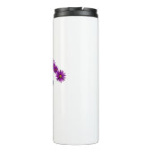 Niedliche Lila Blume Thermosbecher (Rückseite)