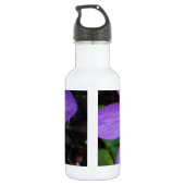 Niedliche lila Blume Trinkflasche (Rückseite)