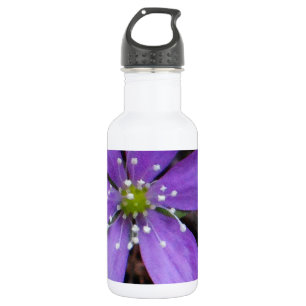 Niedliche lila Blume Trinkflasche