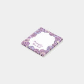 Niedliche Lila Blumenbande Pastel Boho Custom Dais Post-it Klebezettel (angewinkelt)