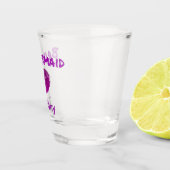 Niedliche Lila Bridesmaid Keepake-Lippenstift Schnapsglas (Rechts)