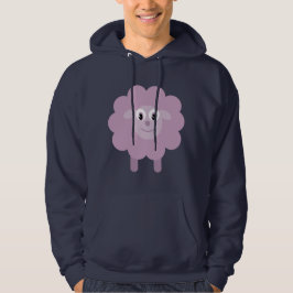 Niedliche lila Cartoon-Schaf-Marine Hoody