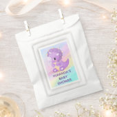 Niedliche Lila Dinosaur Babydusche Geschenktütchen (Ausgeschnitten)