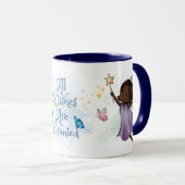 Niedliche Lila Fairy Alle Wünsche sind gegeben Tasse (VorderseiteRechts)