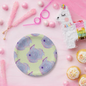 Niedliche Lila Fischpapierplatte Pappteller (Party)