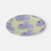 Niedliche Lila Fischpapierplatte Pappteller (Schrägansicht)