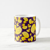 Niedliche lila Gummienten Kaffeetasse (VorderseiteRechts)