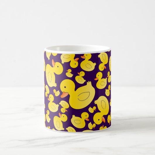 Niedliche lila Gummienten Kaffeetasse (Mittel)