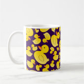 Niedliche lila Gummienten Kaffeetasse (Links)