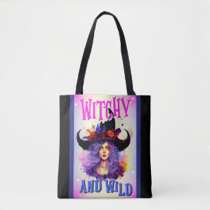 Niedliche Lila Hexengebäcktasche Tasche