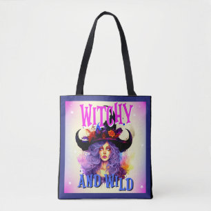 Niedliche Lila Hexengebäcktasche Tasche