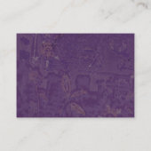 Niedliche Lila Hochzeitsempfehlung Begleitkarte (Rückseite)