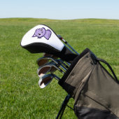 niedliche lila Katze Golf Headcover (In SItu)