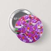 Niedliche lila kleine Blume Button (Vorne & Hinten)
