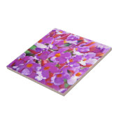 Niedliche lila kleine Blume Fliese (Seite)