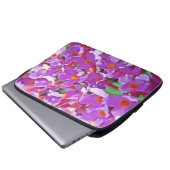 Niedliche Lila kleine Blume zentriert Jar Candle Laptopschutzhülle (Vorne Knopf)