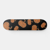 Niedliche Lila Leopard Pumpkin Pattern Skateboard (Horizontal)