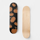 Niedliche Lila Leopard Pumpkin Pattern Skateboard (Vorderseite)