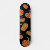 Niedliche Lila Leopard Pumpkin Pattern Skateboard (Vorne)