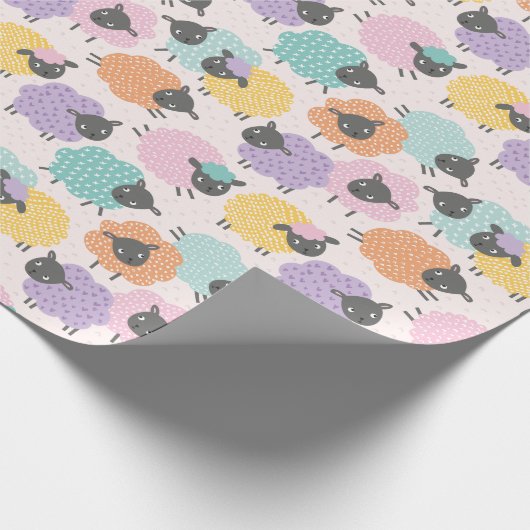 Niedliche Lila-Lila-Lila Geschenkpapier (Ecke)