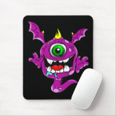 Niedliche Lila Menschen essen Monster Mousepad (Mit Mouse)