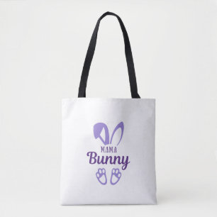 Niedliche Lila Ostermama Bunny Rabbit Ohren Mutter Tasche