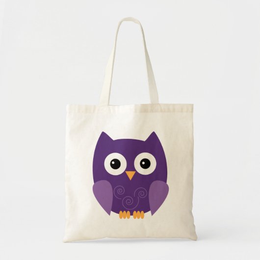 Niedliche Lila Owl Kids Trick oder Trete Tragetasche (Vorne)