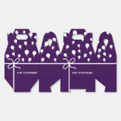 Niedliche Lila Party-Ballons und Ribbons nach Maß Geschenkschachtel (Ungeklappt)