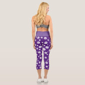 Niedliche lila pickleball High-Tailsport Leggings (Rückseite)