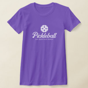 Niedliche lila Pickleball-Schlankheit für Frauen z T-Shirt