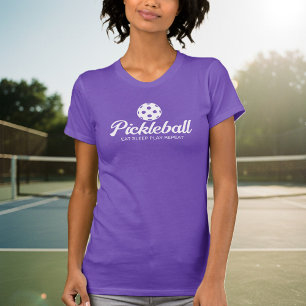Niedliche lila Pickleball-Schlankheit für Frauen z T-Shirt