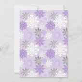 Niedliche Lila Polar Bear Baby Dusche Einladung (Rückseite)