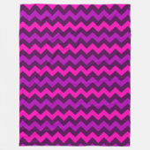 Niedliche Lila rosa Chevrons Grosses Fleece Blanke (Vorderseite)