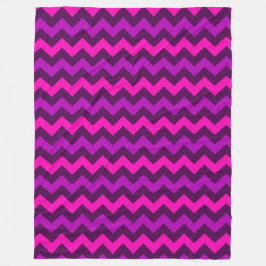 Niedliche Lila rosa Chevrons Grosses Fleece Blanke