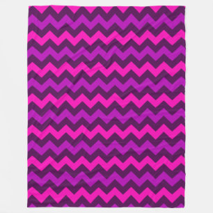 Niedliche Lila rosa Chevrons Grosses Fleece Blanke