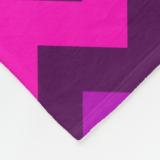 Niedliche Lila rosa Chevrons Grosses Fleece Blanke (Ecke)